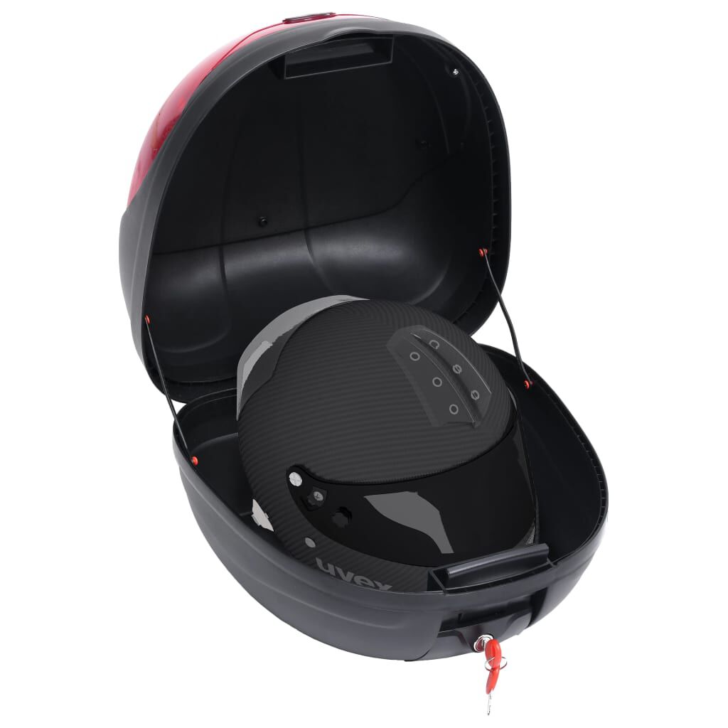 vidaXL Boîte de moto 35 L pour un seul casque