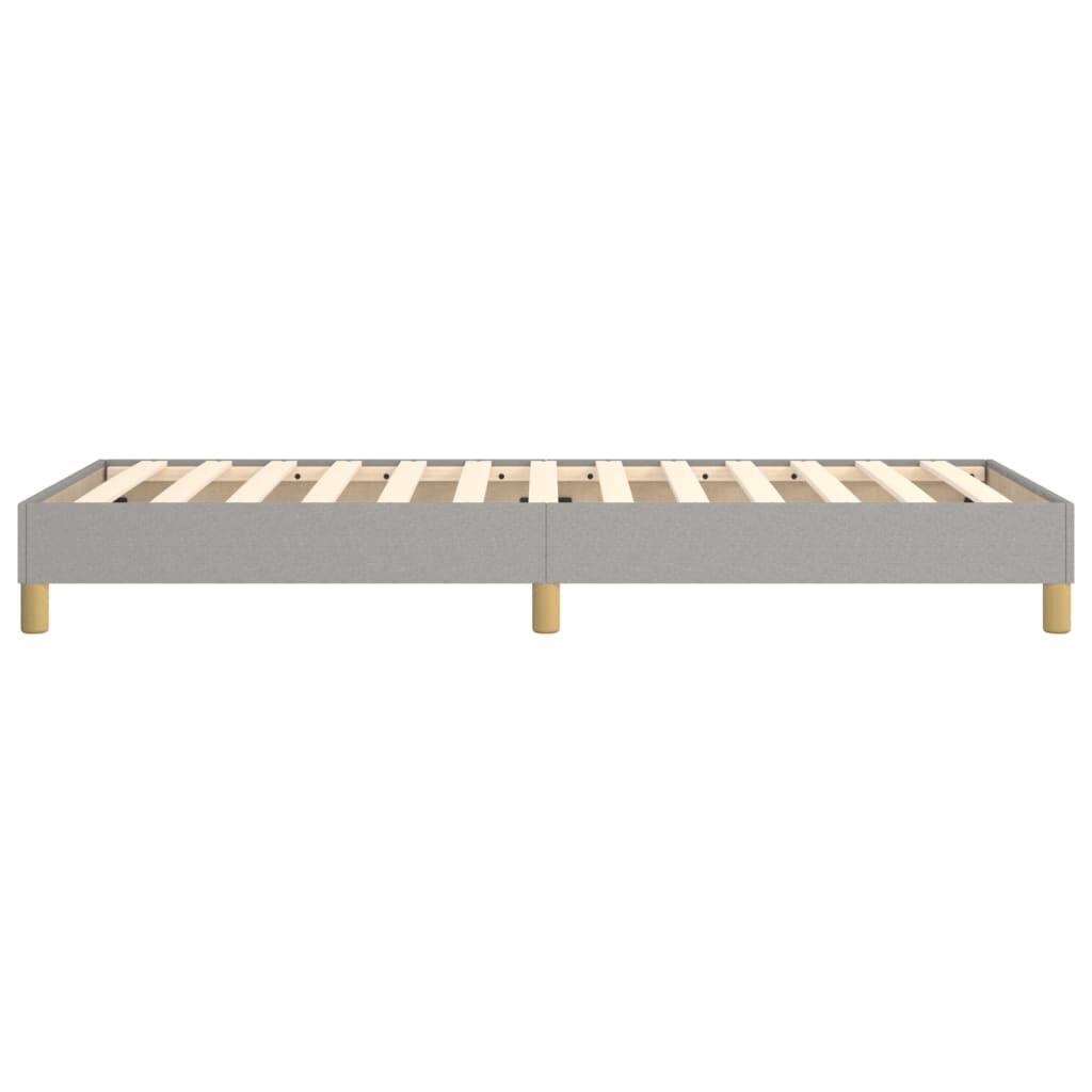 vidaXL Cadre de lit sans matelas gris clair 80x200 cm tissu