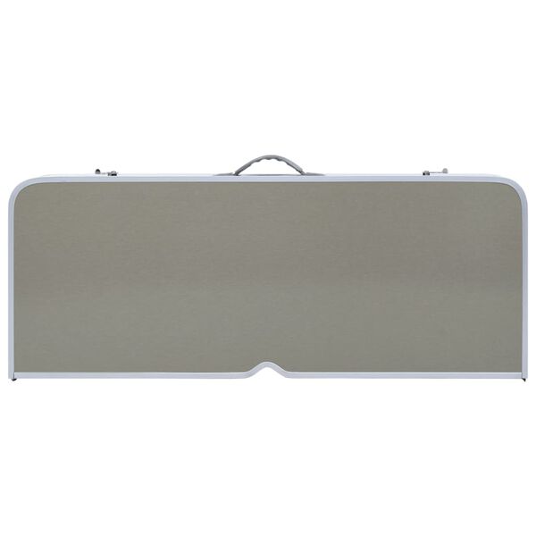 vidaXL Table pliable de camping avec 4 sièges Acier Aluminium