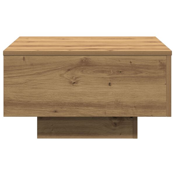 Table basse vidaXL Artisian en chêne 55x55x31 cm en bois d'ingénierie
