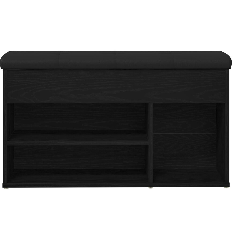 Banc de rangement vidaXL Chêne noir 80x30x45 cm Bois aggloméré