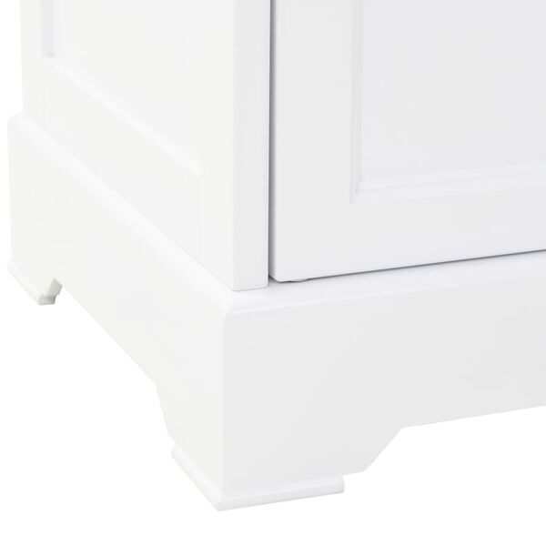 vidaXL Vaisselier avec 4 portes MDF et Bois de pin 80x40x180 cm