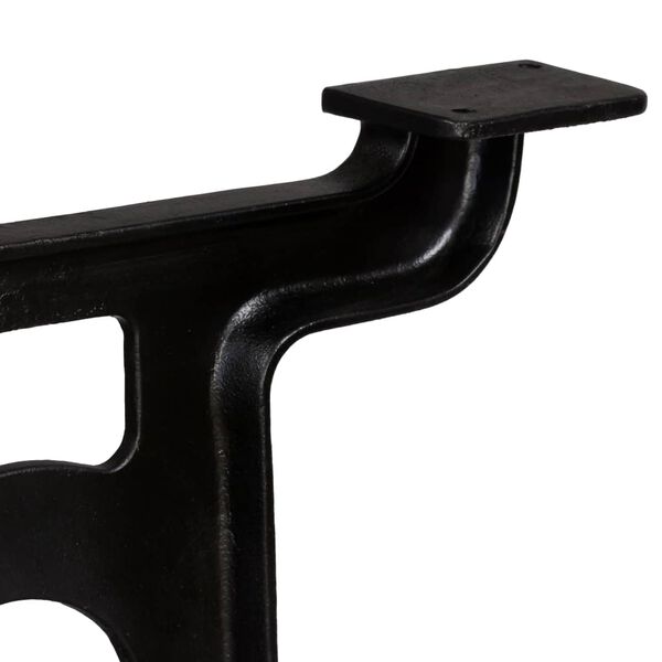 vidaXL Pied de table de salle à manger 2 pcs Cadre en Y Fonte