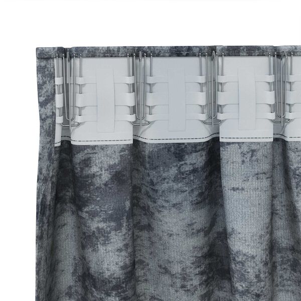 vidaXL Rideaux en velours 2 pcs avec œillets gris argenté 225x140 cm