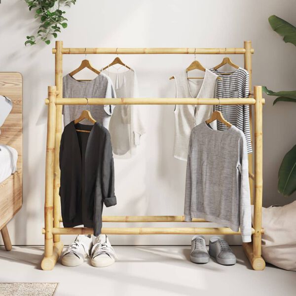 vidaXL Porte-vêtement 100x30x100 cm bambou