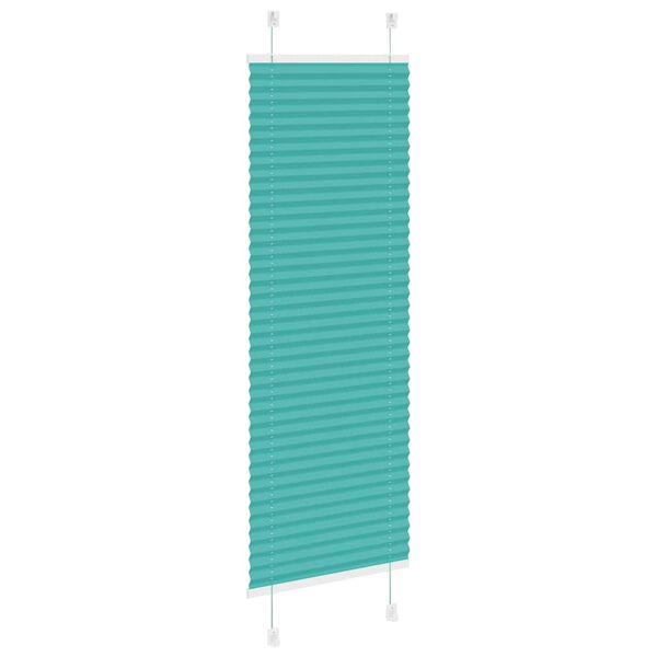 vidaXL Store plissé vert pétrole 40x100 cm largeur du tissu 39,4 cm
