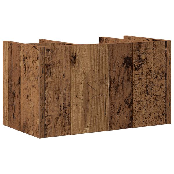 vidaXL Organisateur de Bureau Chêne Ancien 44.5x24x25 cm Bois Techniques