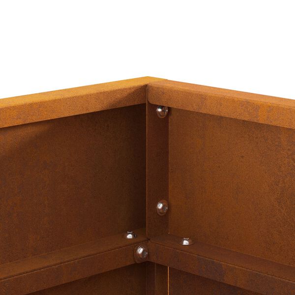 Braise de feu vidaXL Carré 50x50x30 cm en acier anti-intempéries