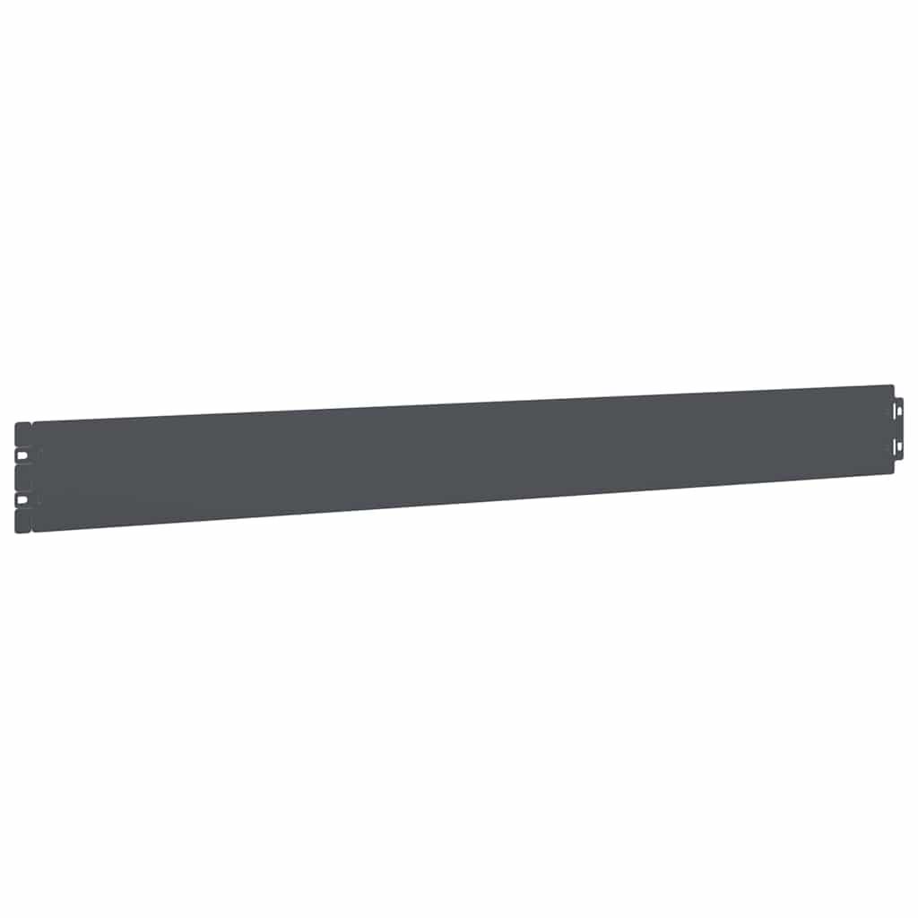 vidaXL Bordures pelouse 10pcs anthracite 10x103cm acier laminé à froid