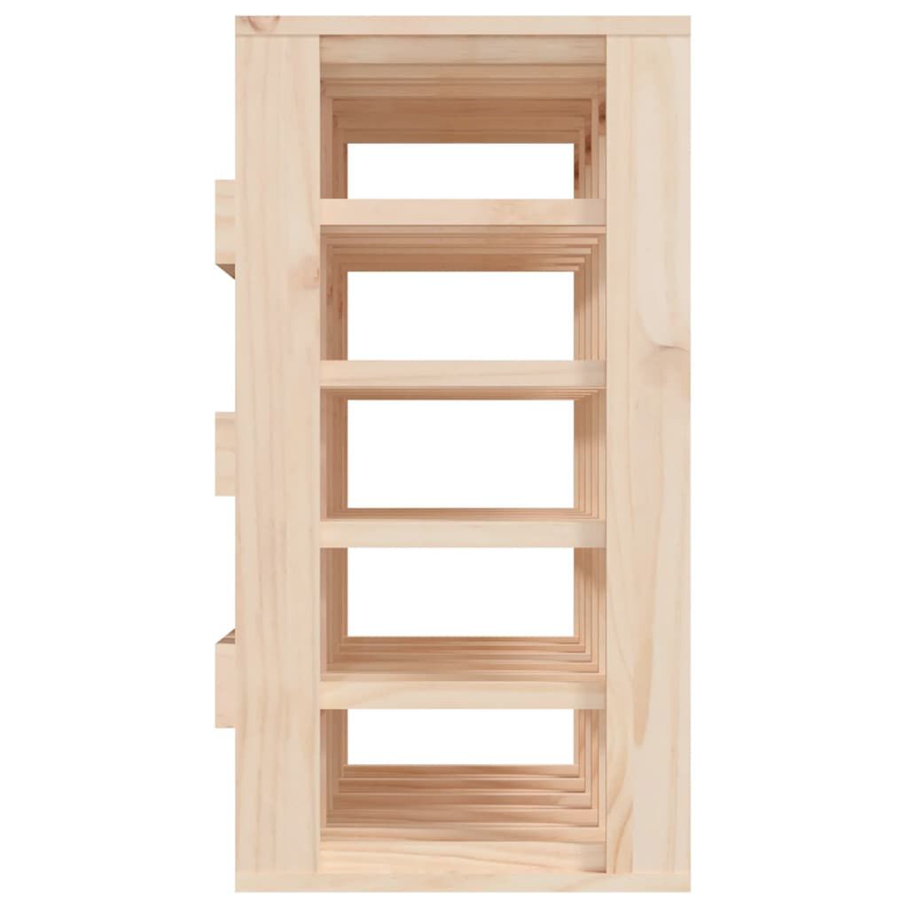 vidaXL Casier à vin 58,5x33x60,5 cm Bois de pin massif