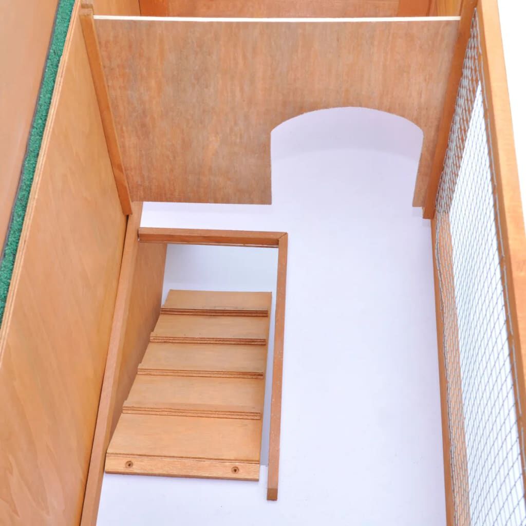 vidaXL Clapier d'extérieur Enclos pour petits animaux 1 porte Bois