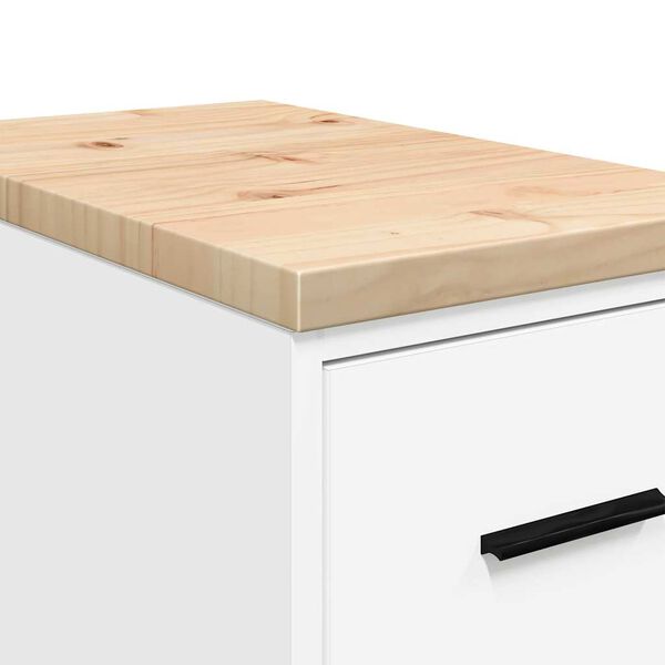 vidaXL Armoire de rangement de garage blanc 30x51x85 cm bois de pin