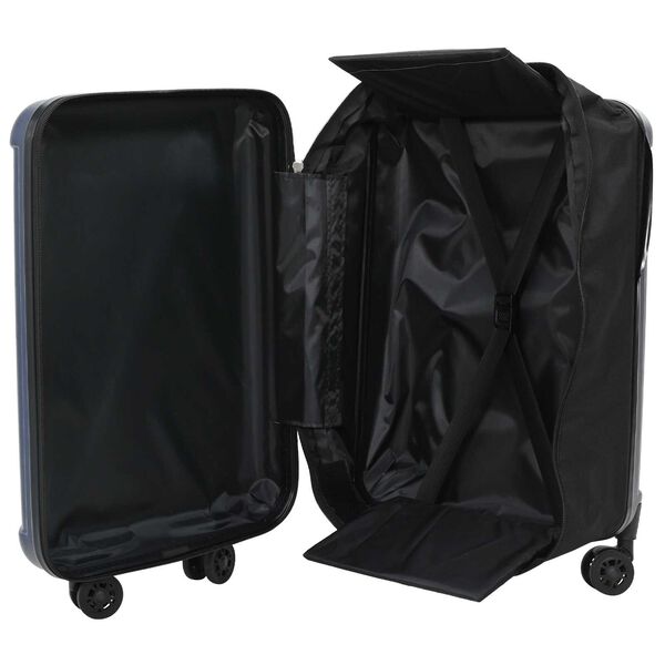 vidaXL Valise Pliable en Coque Rigide 20'' Bleue Foncée 34x23x55.5 cm ABS
