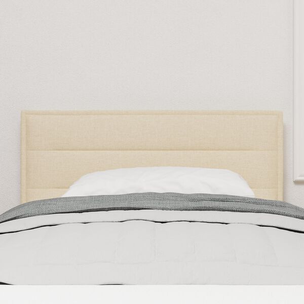 vidaXL Tête de lit Design Lignes Crème 80 cm Tissu