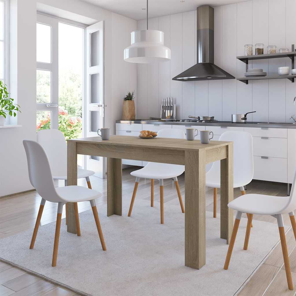 vidaXL Table à manger Chêne sonoma 120x60x76 cm Bois d'ingénierie