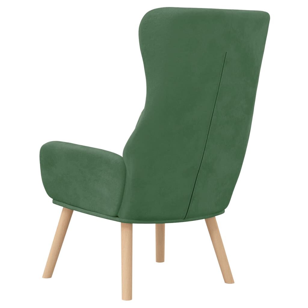 vidaXL Chaise de relaxation Vert clair Velours