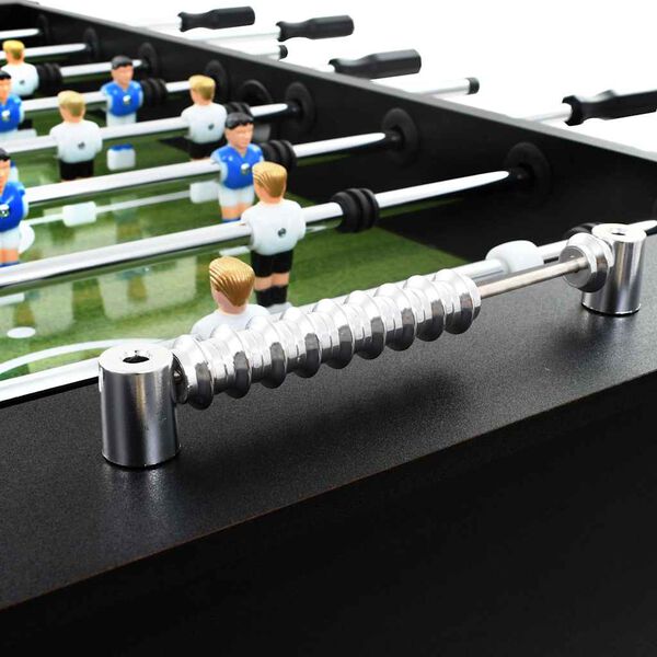vidaXL Table de football Acier 60 kg 140 x 74,5 x 87,5 cm Noir