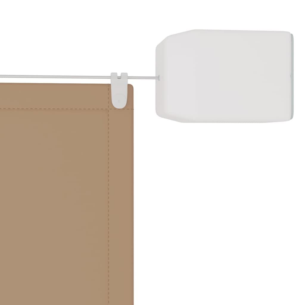 vidaXL Auvent vertical Taupe 60x1000 cm Tissu oxford