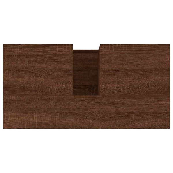 vidaXL Armoire de bain chêne marron 65x33x60 cm bois d'ingénierie