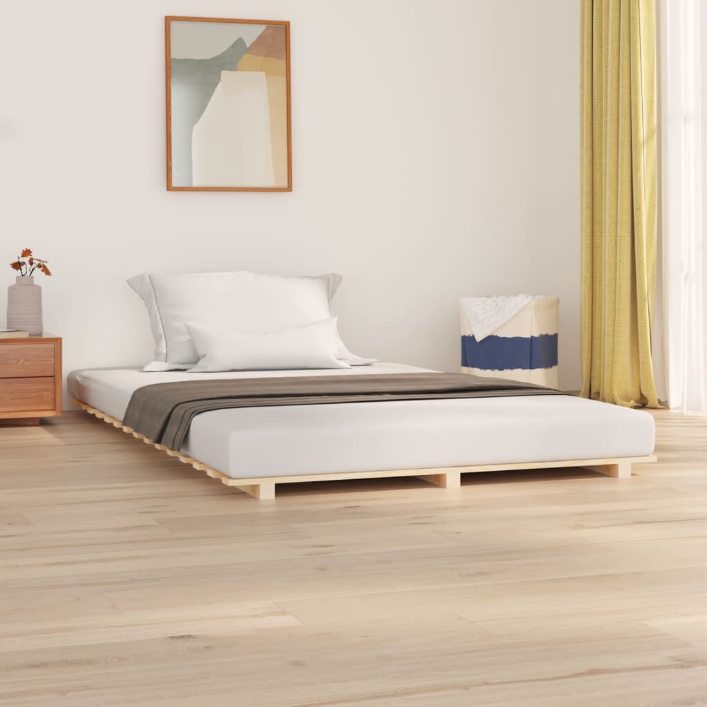 vidaXL Cadre de lit sans matelas 120x200 cm bois de pin massif