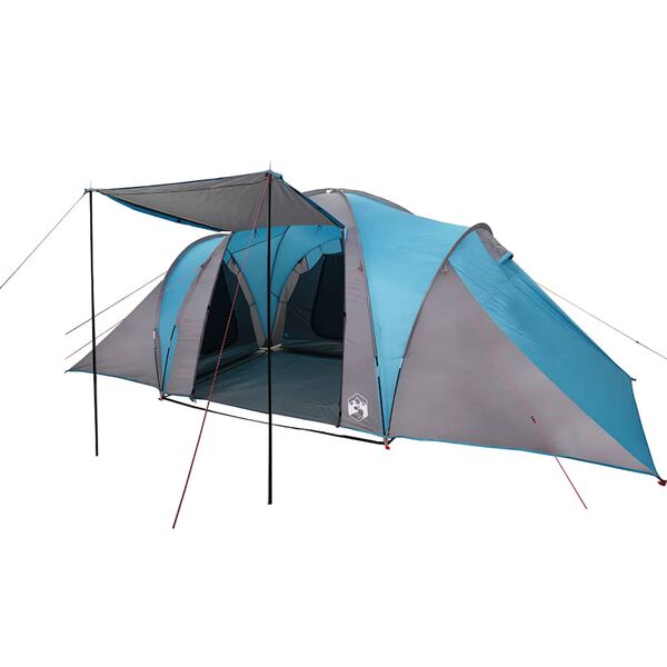 vidaXL Tente familiale à dôme 6 personnes bleu imperméable