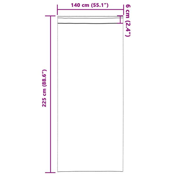 vidaXL Rideaux en velours 2 pcs avec œillets gris argenté 225x140 cm
