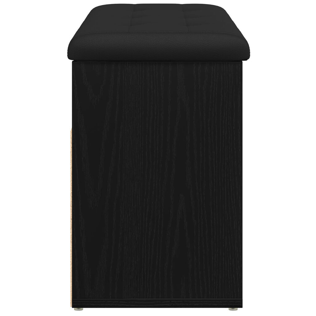 Banc de rangement vidaXL Chêne noir 80x30x45 cm Bois aggloméré