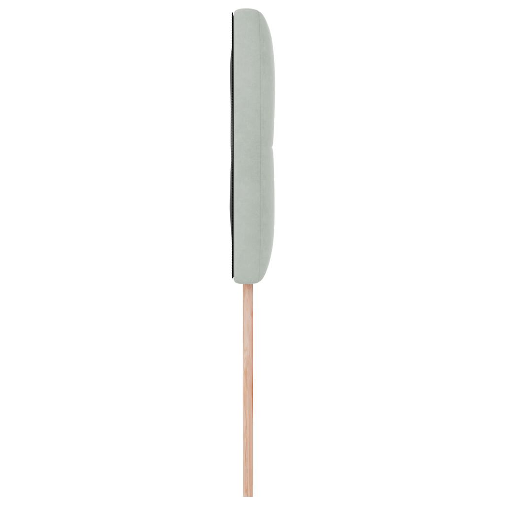 tête de lit vidaXL en velours gris clair à boutons capitonnés de 80 cm