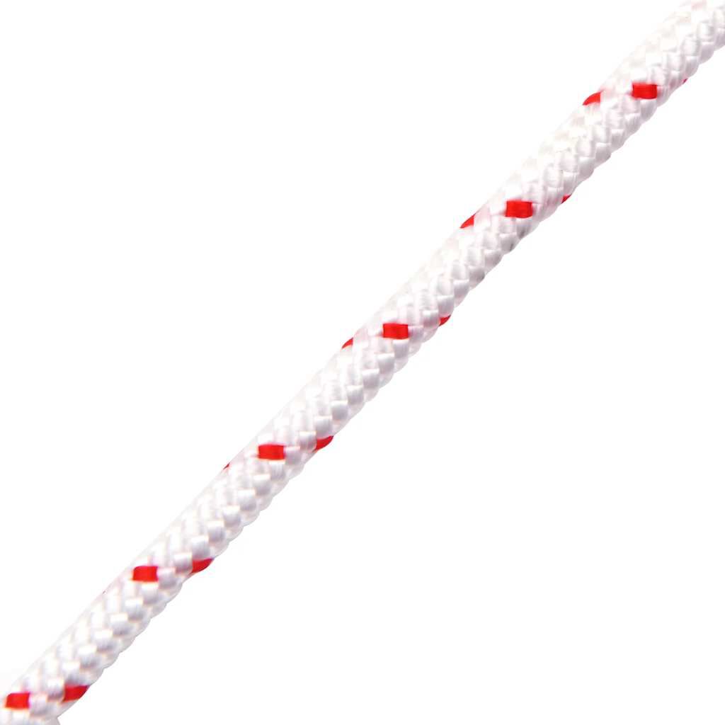 vidaXL Cordon de démarrage à tirer blanc et rouge Ø3 mm 10 m nylon