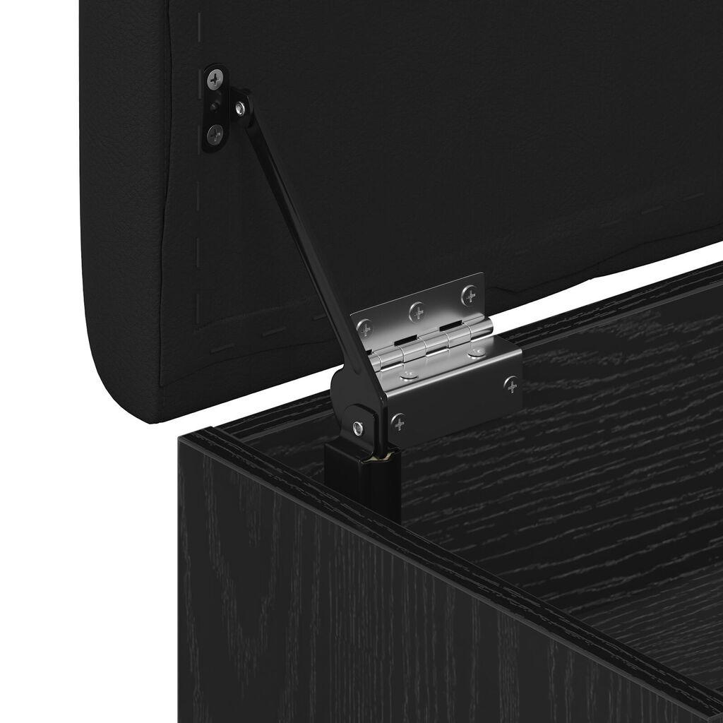 Banc de rangement vidaXL Chêne noir 80x30x45 cm Bois aggloméré