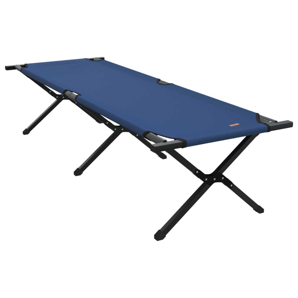 vidaXL Lit de soleil pliant avec sac de transport Bleu en tissu Oxford 600D