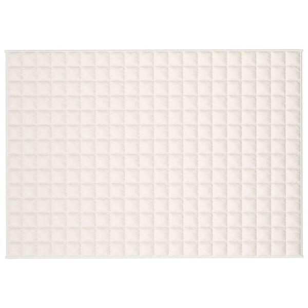 vidaXL Couverture lestée Crème clair 135x200 cm 6 kg Tissu