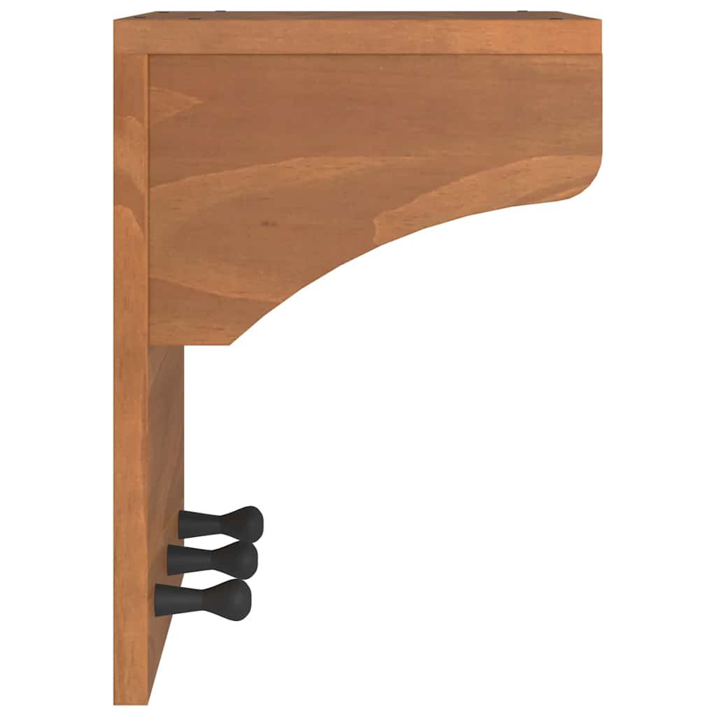vidaXL Porte-manteau mural SANDNES 43x30x42 cm bois massif pin