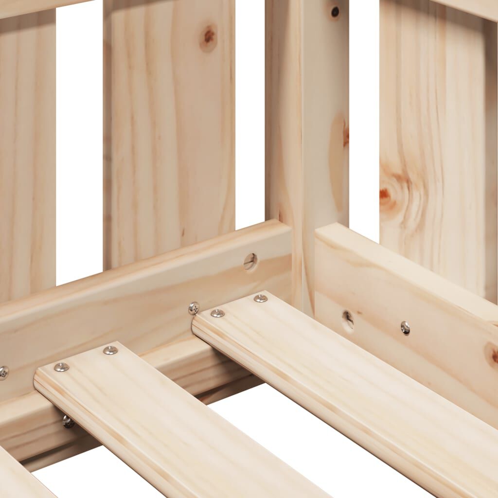vidaXL Cadre de lit d'enfants forme de maison sans matelas pin massif