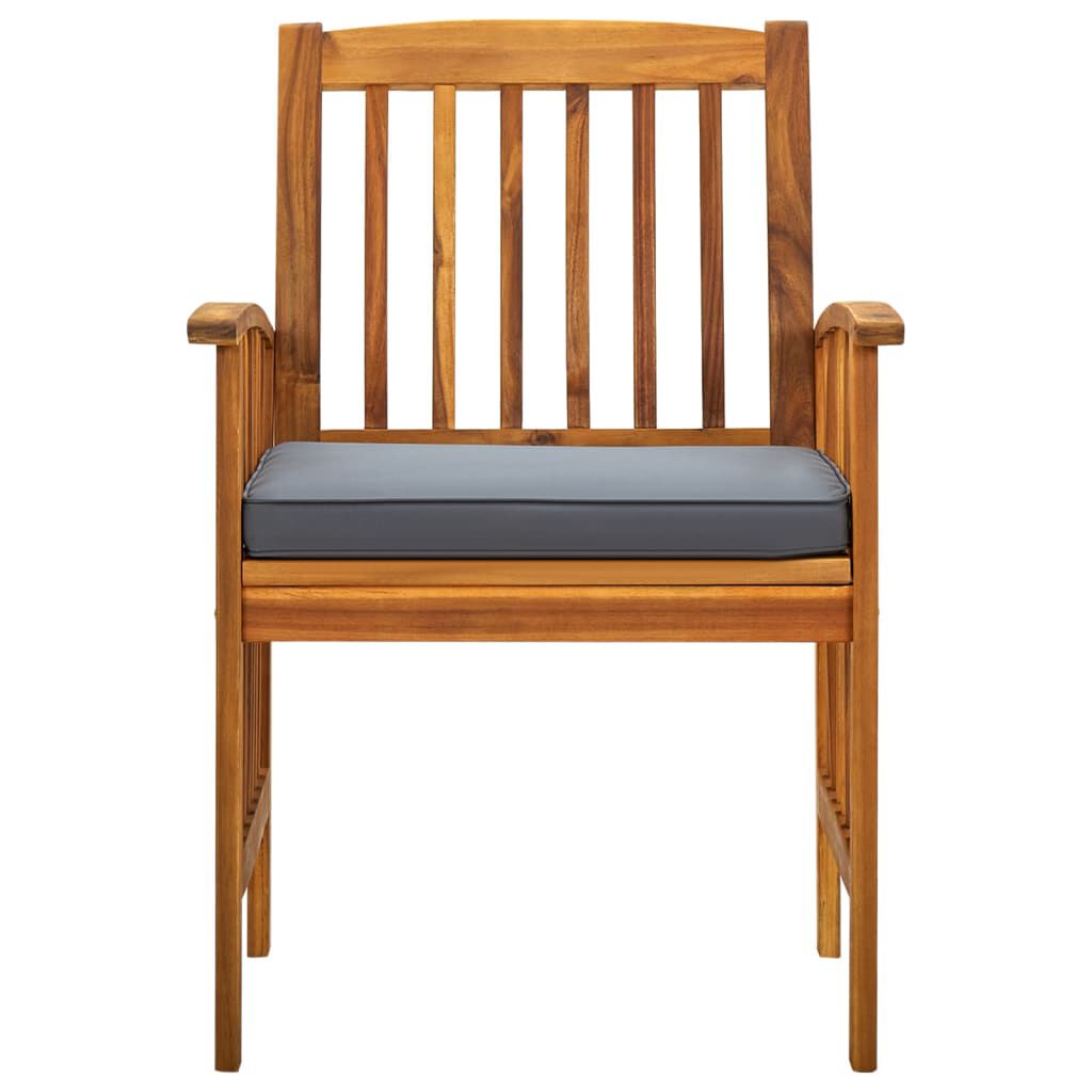 vidaXL Ensemble à manger de jardin 7 pcs avec coussins Acacia solide