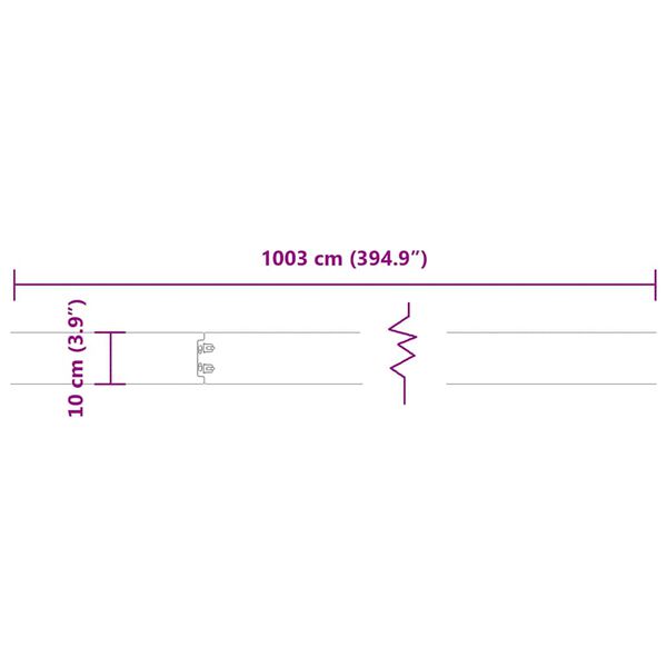 vidaXL Bordures pelouse 10pcs anthracite 10x103cm acier laminé à froid