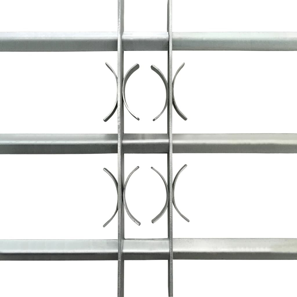 vidaXL Grille réglable de sécurité de fenêtres et 3 barres 1000-1500mm