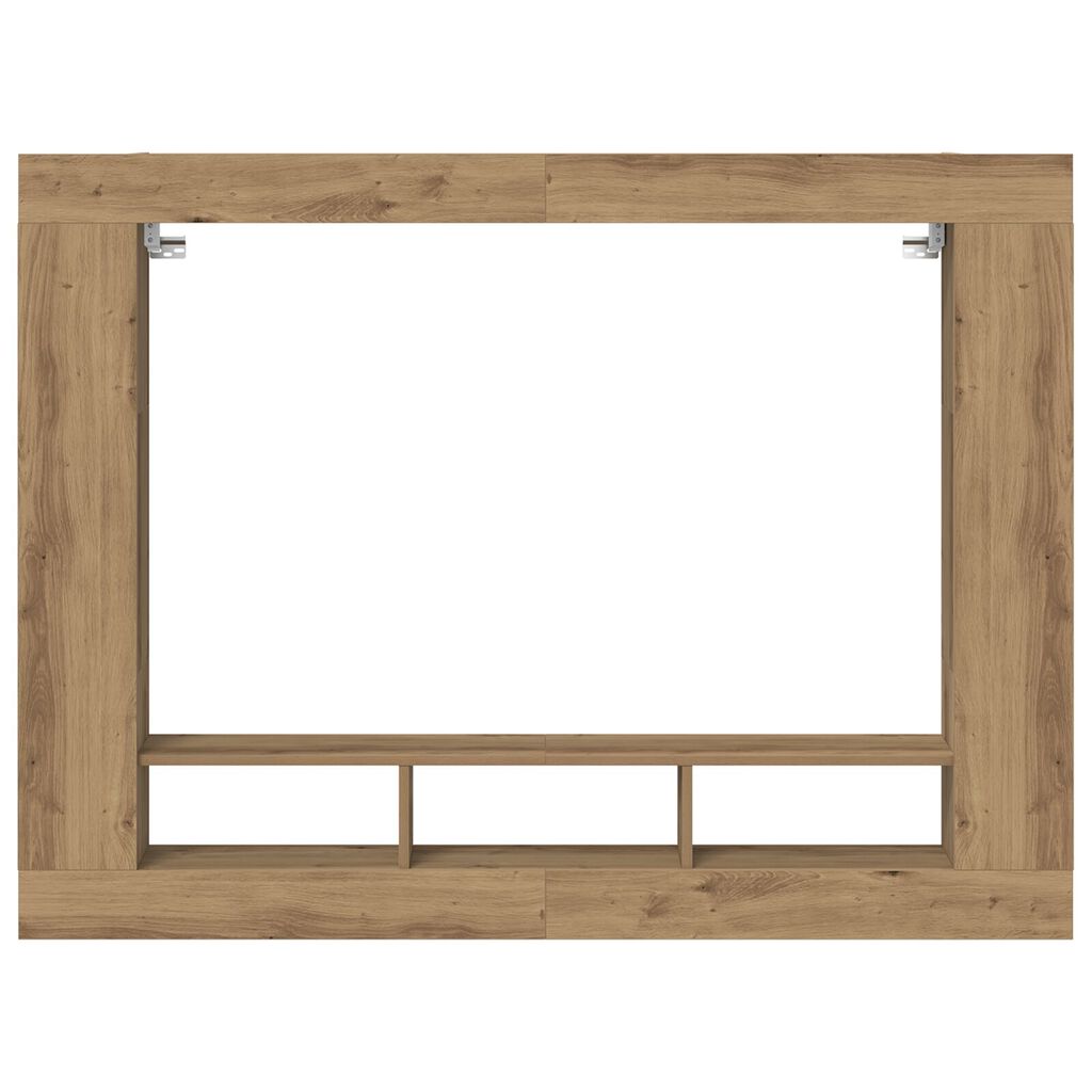 Meuble TV mural vidaXL en chêne artisan 152x22x113 cm