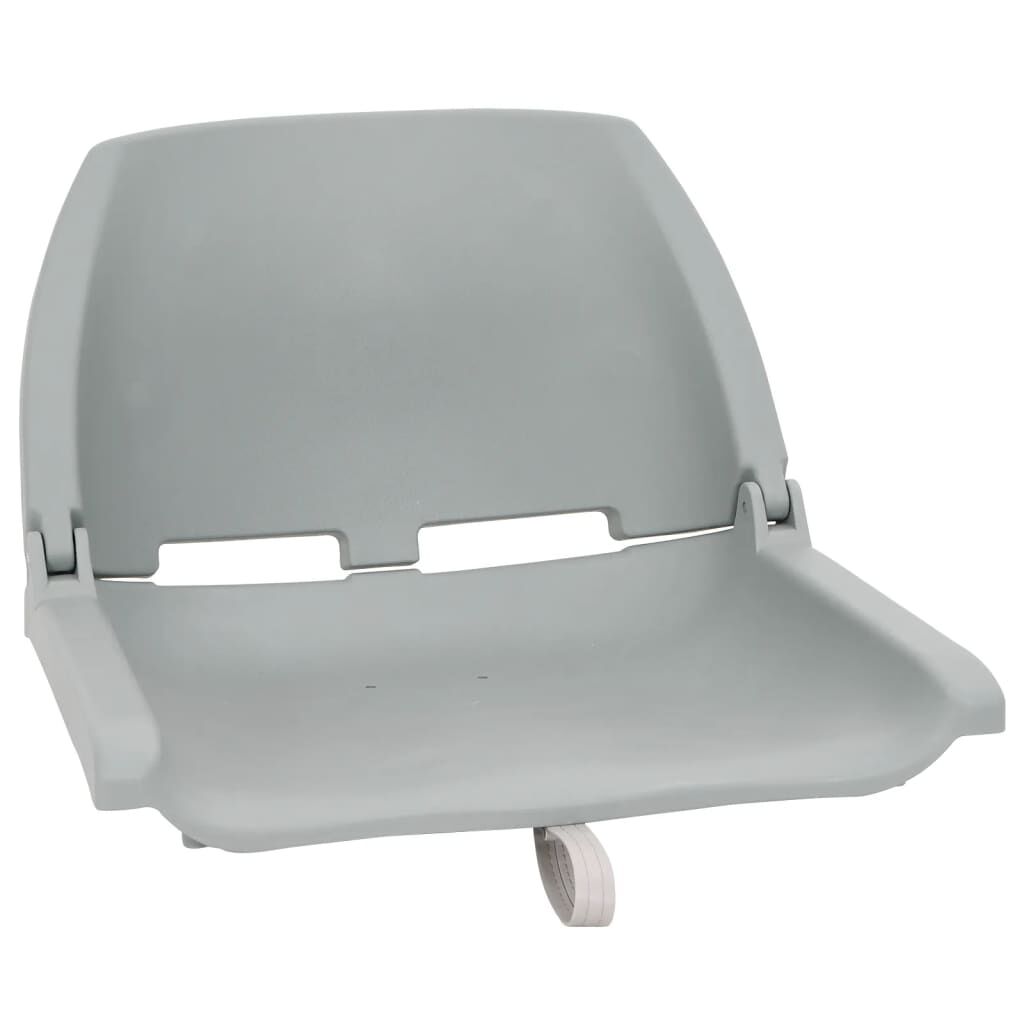 vidaXL Ensemble de sièges de bateau pliables 2 pcs sans coussin gris
