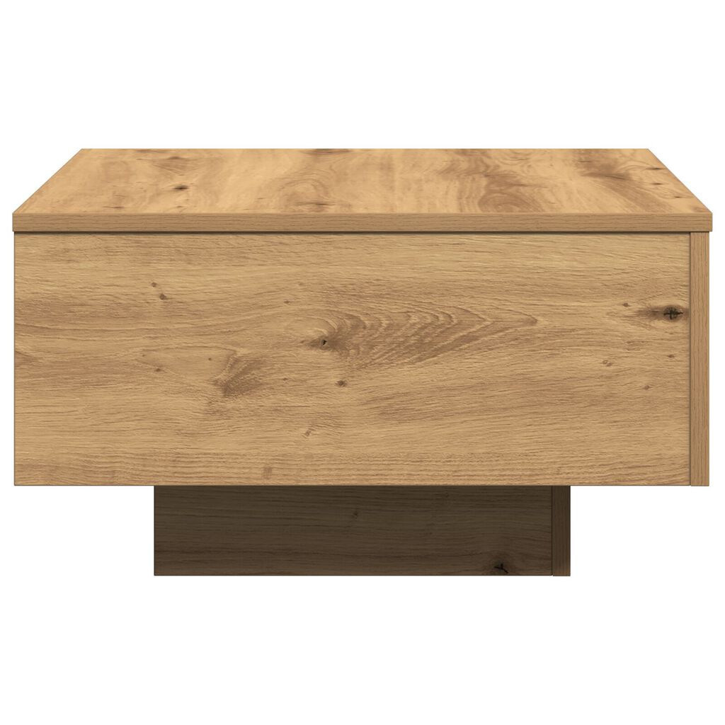 Table basse vidaXL Artisian en chêne 55x55x31 cm en bois d'ingénierie