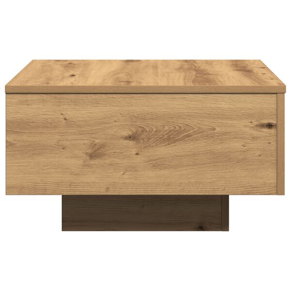 Table basse vidaXL Artisian en chêne 55x55x31 cm en bois d'ingénierie