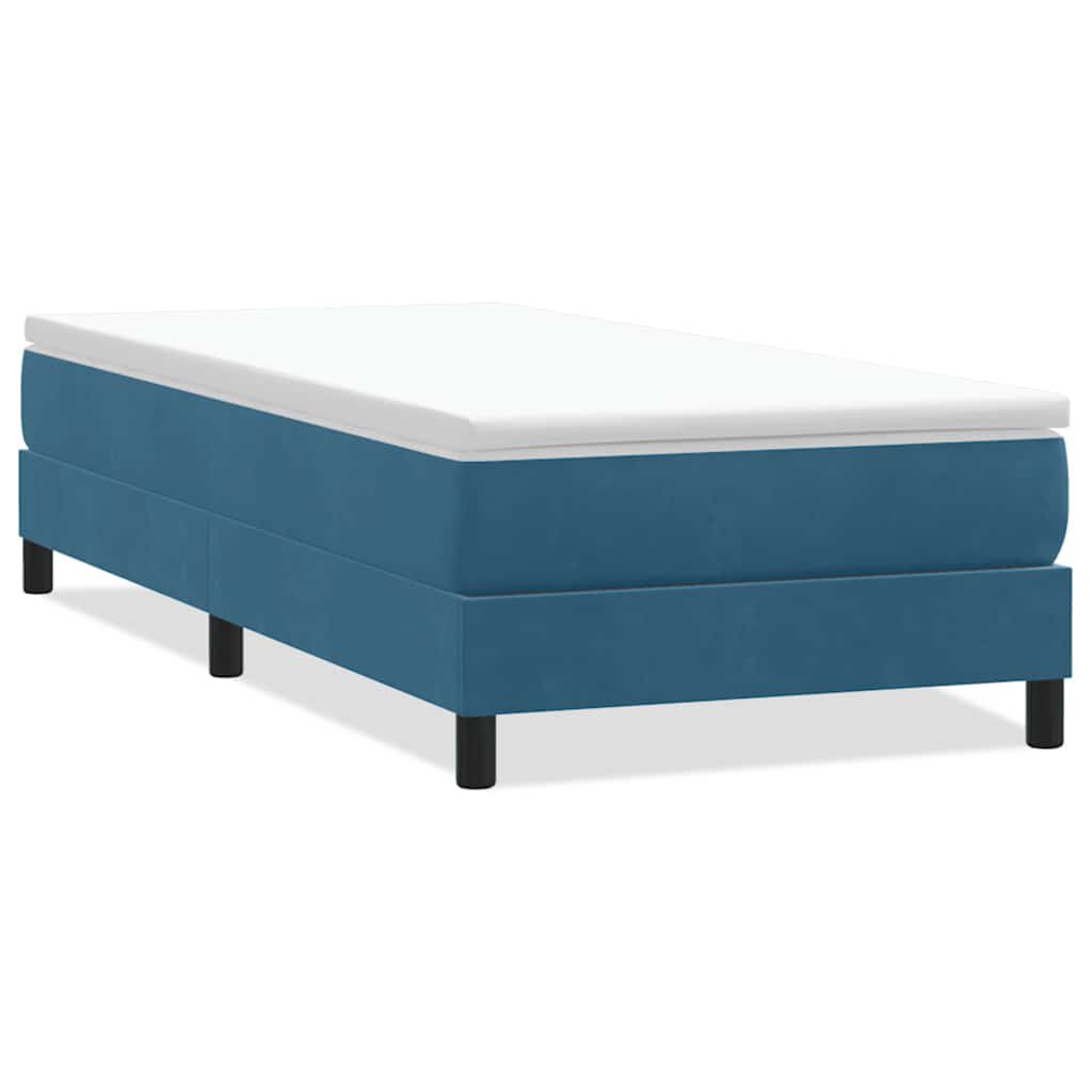 vidaXL Sommier à lattes de lit sans matelas bleu foncé 80x220 cm