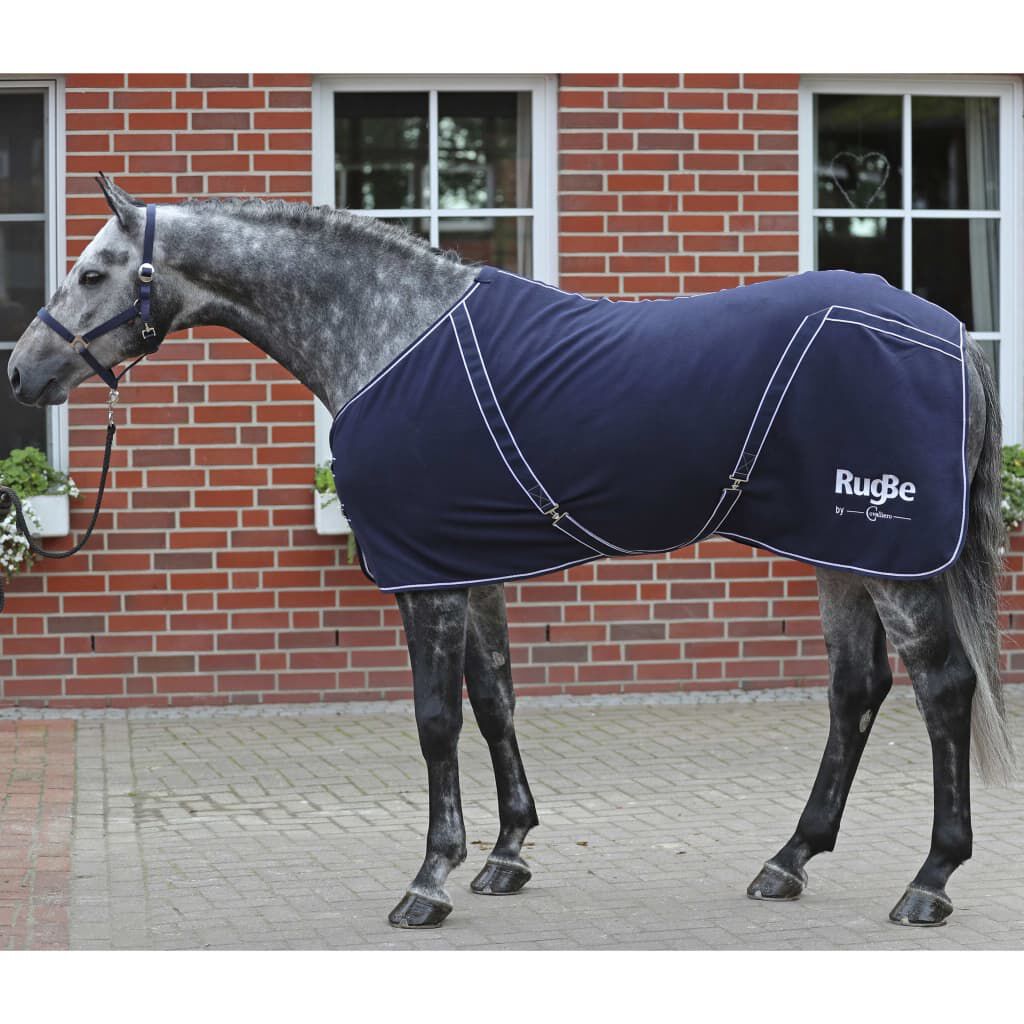 Covalliero Couverture polaire chevaux RugBe Classic 125 cm Bleu marine