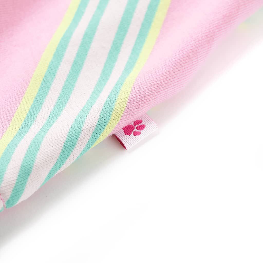 Robe pour enfants avec cordon de serrage sans manches rose 92