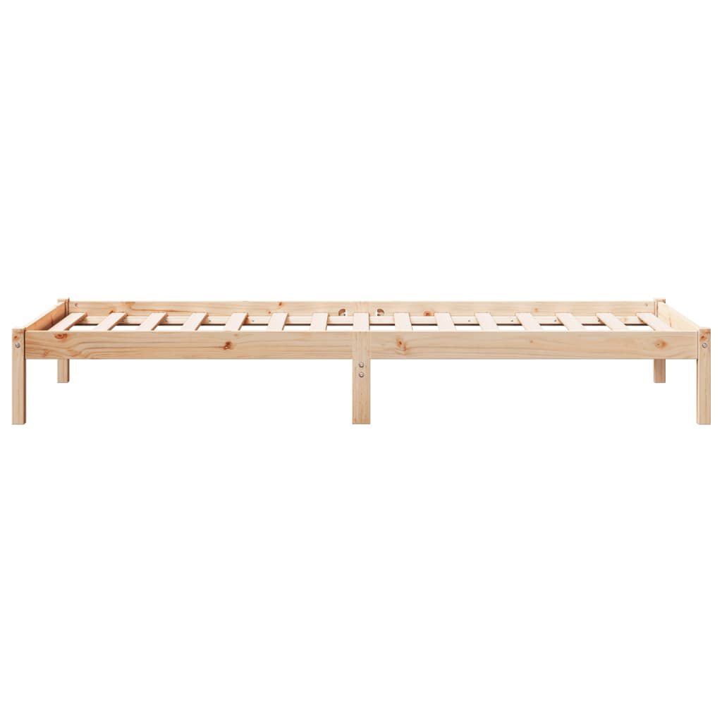 vidaXL Cadre de lit extra long sans matelas 80x220 cm bois massif pin