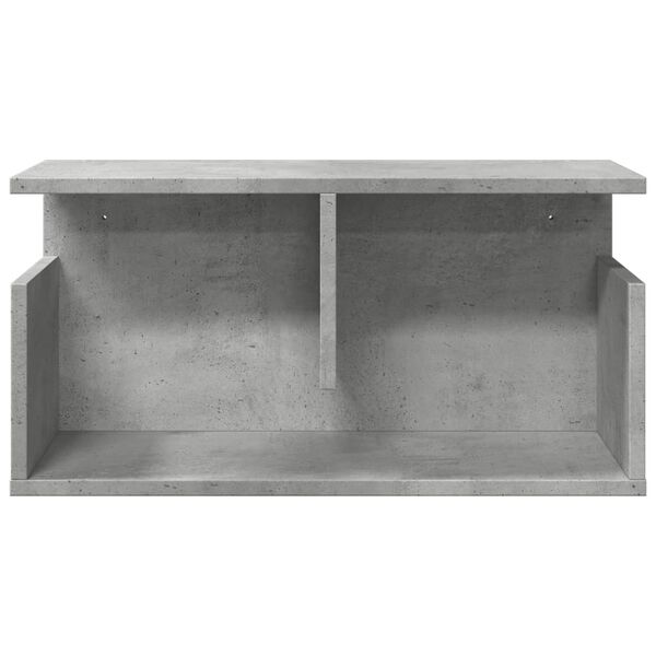 vidaXL Armoire murale 60x20x30 cm gris béton Bois d'ingénierie