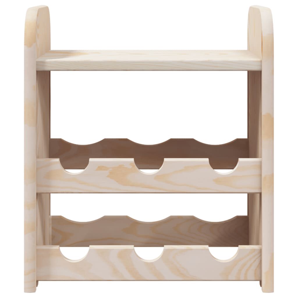 vidaXL Casier à vin avec panneau supérieur 33x25x37 cm bois pin massif