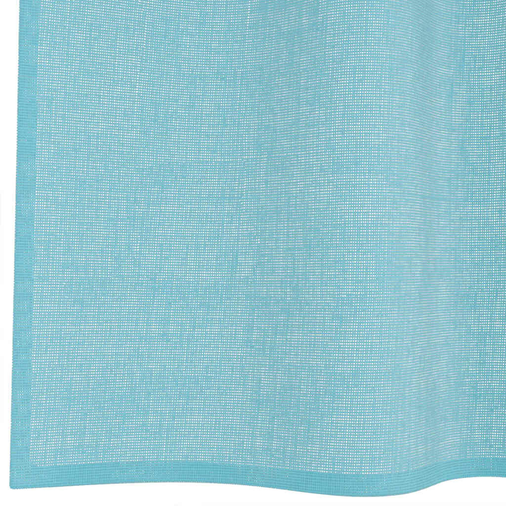vidaXL Rideaux en voile avec œillets 2 pcs turquoise