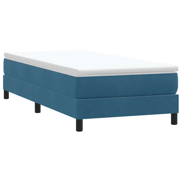 vidaXL Sommier à lattes de lit sans matelas bleu foncé 80x220 cm