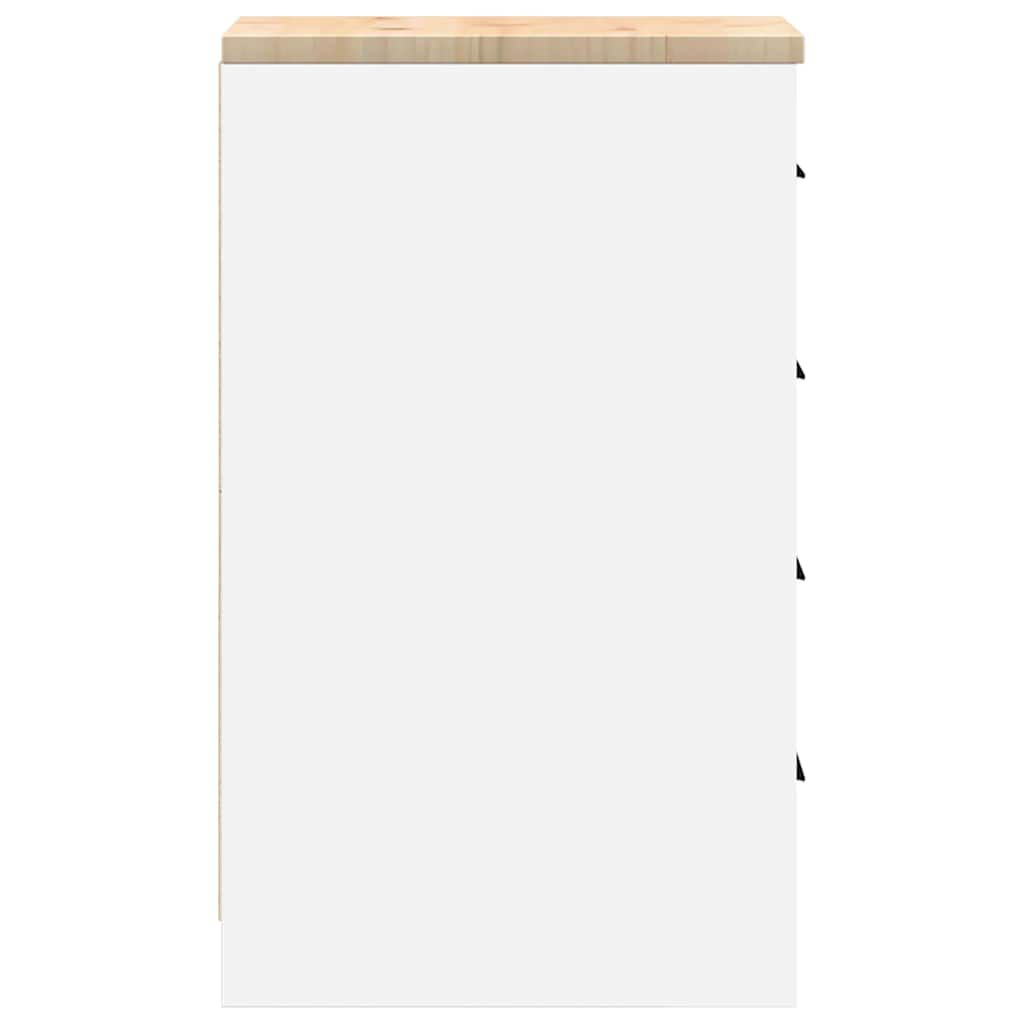 vidaXL Armoire de rangement de garage blanc 30x51x85 cm bois de pin